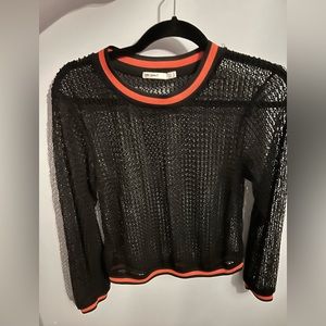 Zara Special-T size small shirt black mesh